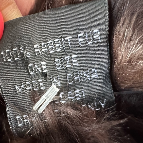 Surell Vintage Rabbit Fur Hat – Brown – One Size - Picture 12 of 12